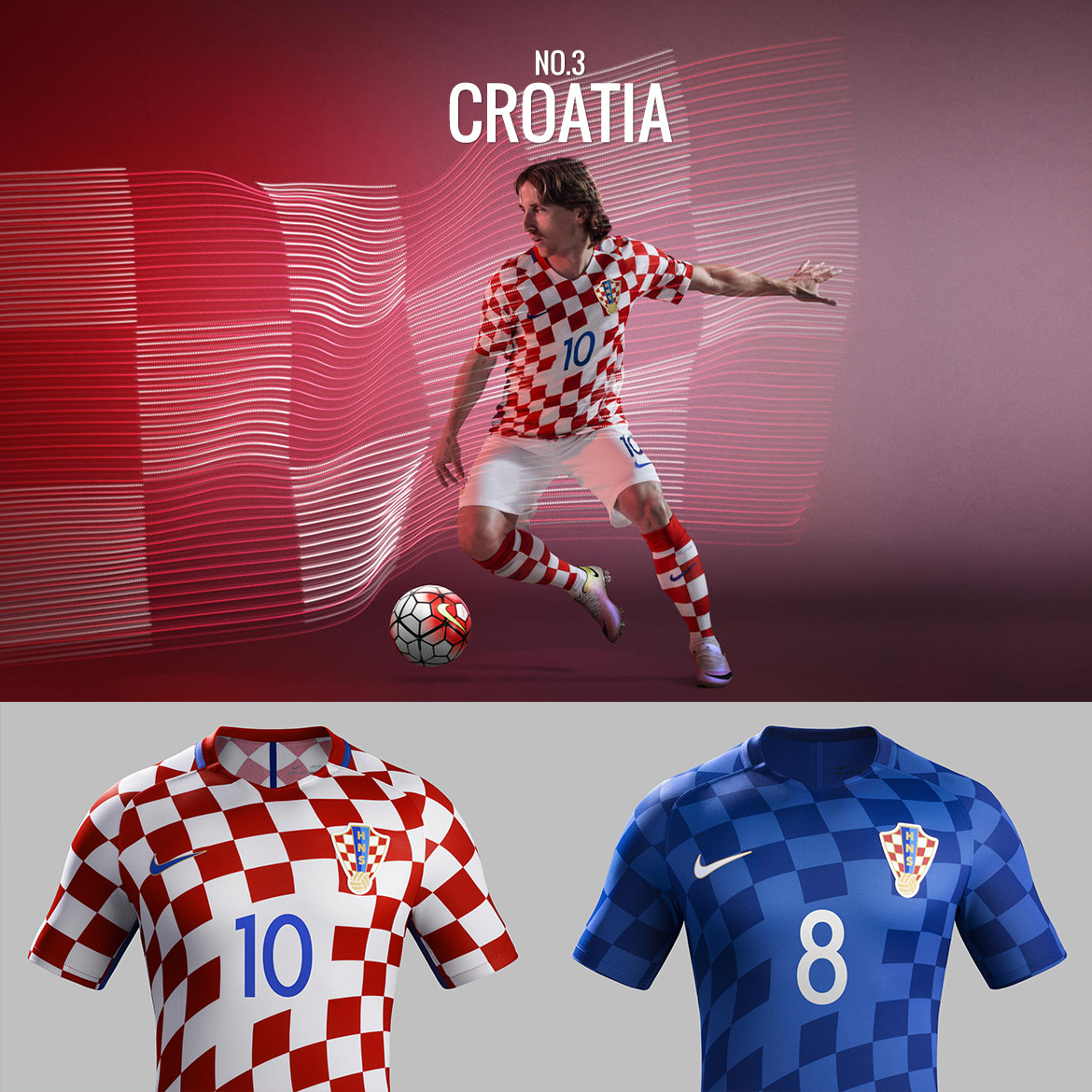 UEFA Euro 2016 - Croatia - Football Kit Design